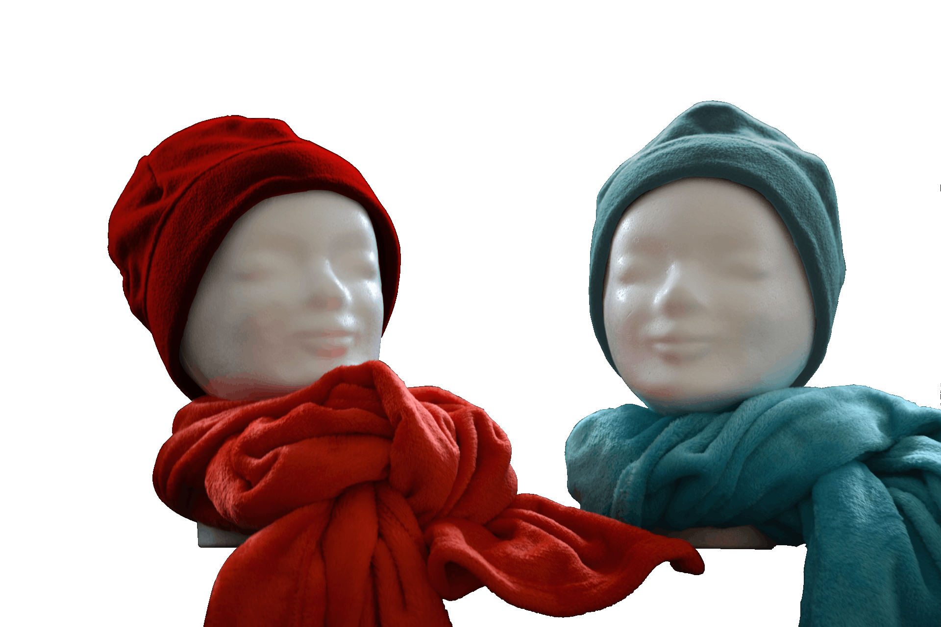 Mütze, Schal und Decke